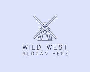 Farm Windmill Barn logo design