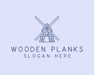 Farm Windmill Barn logo design