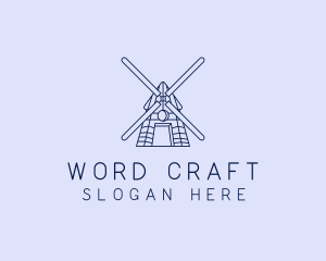 Farm Windmill Barn logo design