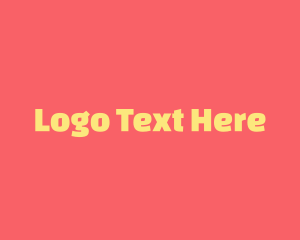 Font - Pink & Yellow Font logo design