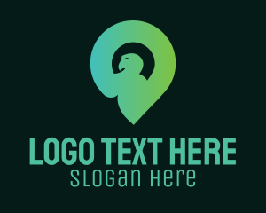 Mobile App - Bird Location Pin logo design