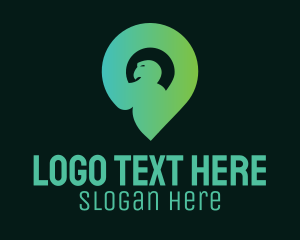 Locator - Bird Location Pin logo design