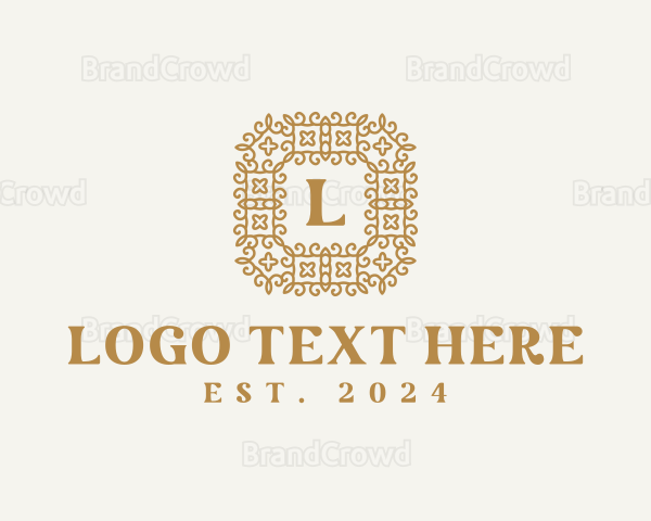 Golden Decorative Luxury Logo