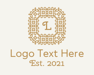 Relic - Golden Decorative Letter logo design
