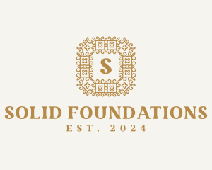 Mansion - Golden Decorative Luxury logo design