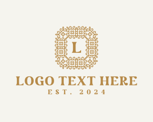 Expensive - Golden Decorative Luxury logo design