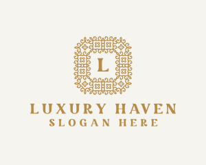 Golden Decorative Luxury logo design