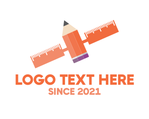 Publish - Satellite Pencil Ruler logo design