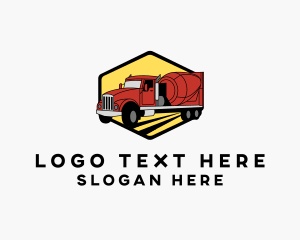 Cement - Cement Mixer Truck logo design