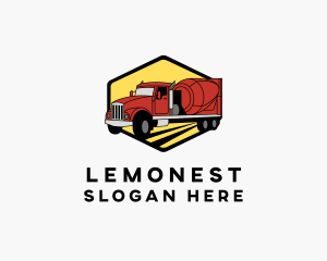 Driver - Cement Mixer Truck logo design