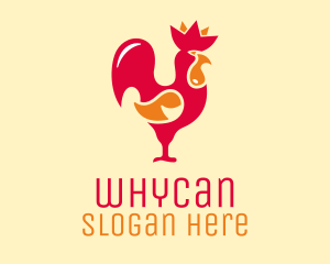 Red Chicken Rooster Logo