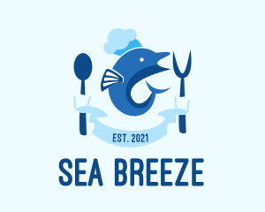 Nautical - Nautical Dolphin Chef logo design