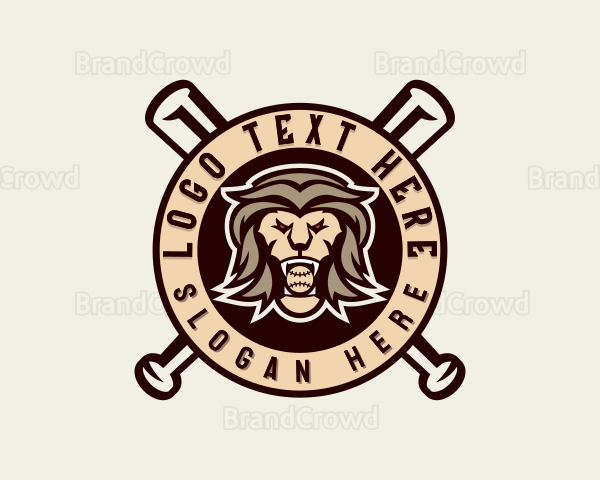 Lion Baseball League Logo