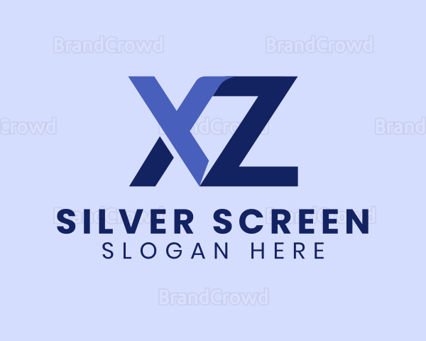 Digital Letter XZ Monogram Logo