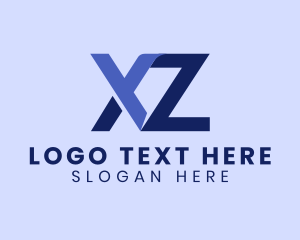 Data - Digital Letter XZ Monogram logo design