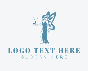 Fairy - Mystical Fairy Woman logo design