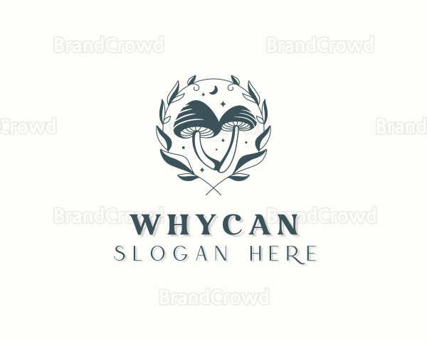 Organic Garden Mushroom Logo