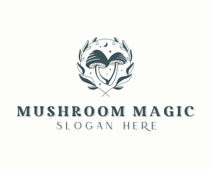 Mushroom - Organic Garden Mushroom logo design