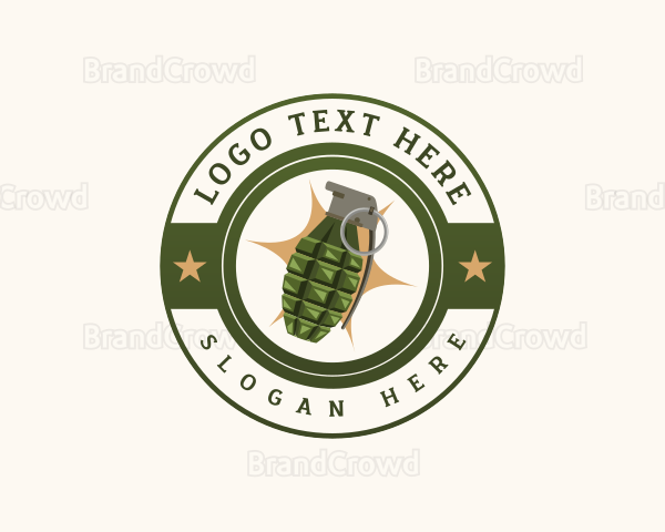 Explosive Bomb Grenade Logo