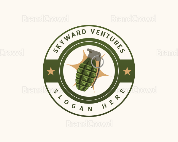 Explosive Bomb Grenade Logo