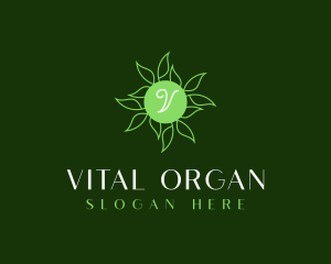 Natural Organic Leaves logo design