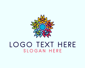 Festival - Floral Decoration Boutique logo design