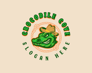 Australian Crocodile Wildlife logo design