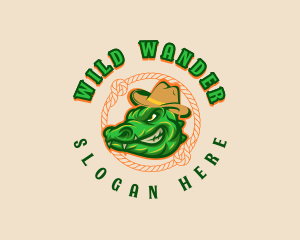 Australian Crocodile Wildlife logo design