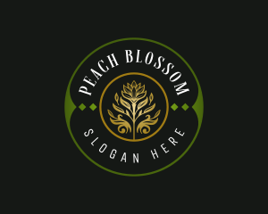 Botanical Flower Blossom logo design