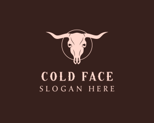 Steakhouse - Wild Western Bull Skull logo design
