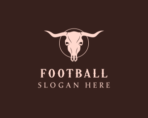 Steakhouse - Wild Western Bull Skull logo design