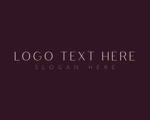 Feminine Minimalist Boutique Logo