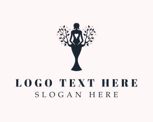Organic - Heart Woman Ecology logo design