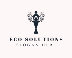 Ecology - Heart Woman Ecology logo design