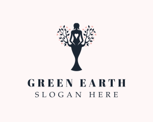 Ecology - Heart Woman Ecology logo design