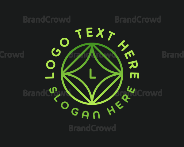 Geometric Four Leaf Logo
