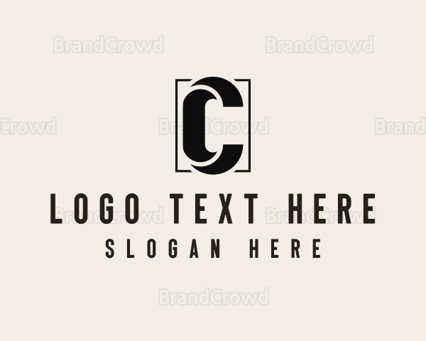 Media Photography Vlog Letter C Logo