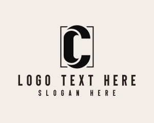 Videographer - Media Photography Vlog Letter C logo design