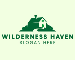 Lodge - Green Hill Farmhouse logo design