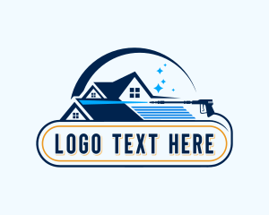 Powerwashing - Roof Gutter Cleaning logo design