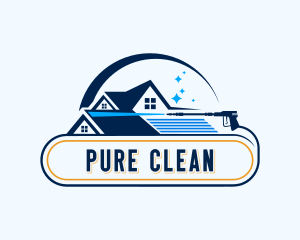 Roof Gutter Cleaning logo design