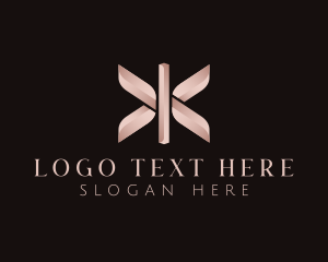 Letter K - Elegant Deluxe Luxury Letter X logo design