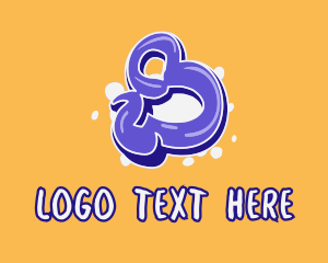 Lively - Blockbuster Graffiti Number 8 logo design