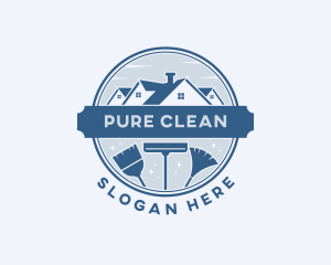 Residential House Cleaning logo design