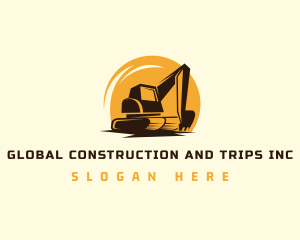 Demolition Machine Excavator Logo