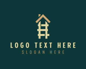 Home Ladder Roof logo design