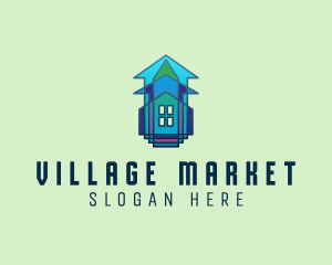 Village - House Village Property logo design