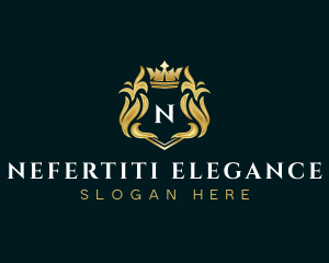 Luxury Crown Shield logo design