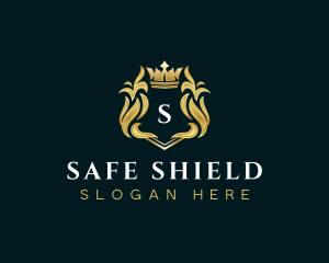 Luxury Crown Shield logo design