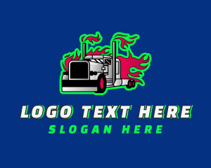 Flame Freight Truck Logo